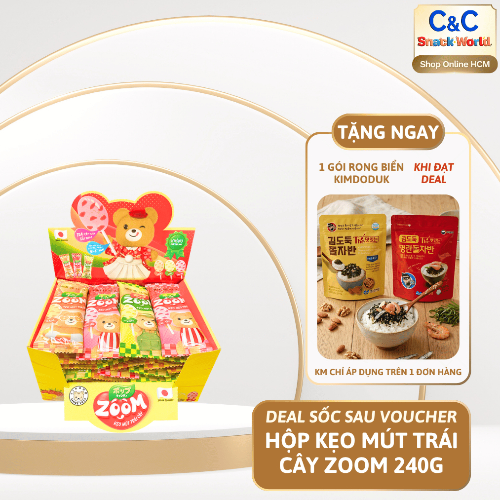 Kẹo Mút Trái Cây Zoom - EIKODO hộp 240gram