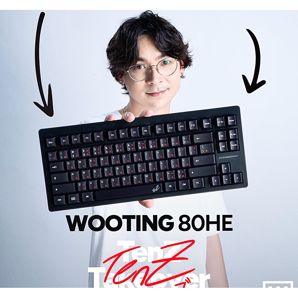 Bàn Phím Wooting 80he TenZ TakerOver từ tính Gaming Chuyên nghiệp