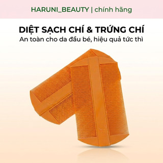Lược Bí Chải Chấy Cho Bé - Lược Nhựa Dày 2 Mặt Răng Xít Chải Sạch Gàu Êm Da Đầu