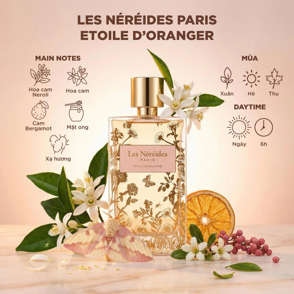 [Hoả tốc] Nước Hoa Les Néréides Etoile d'Oranger Eau De Parfum