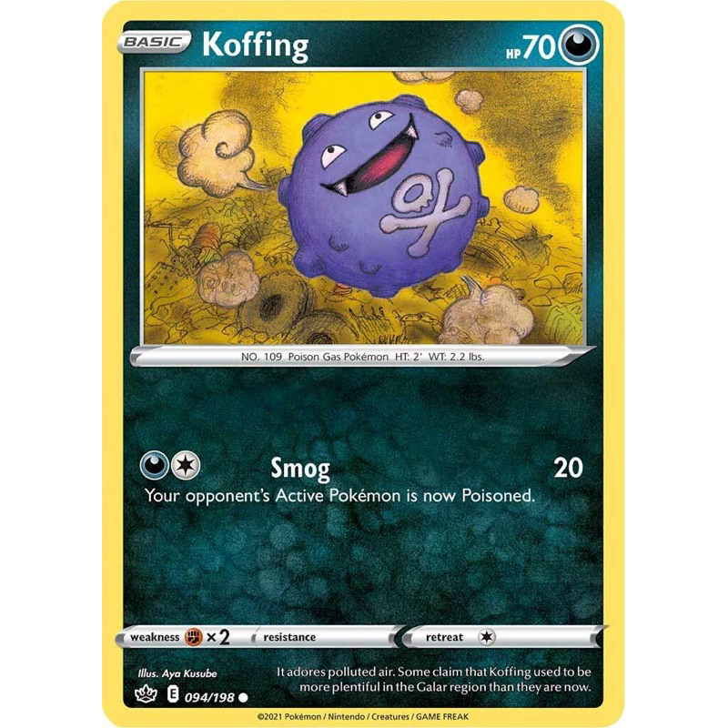 Koffing 094/198 Pokemon Card Common