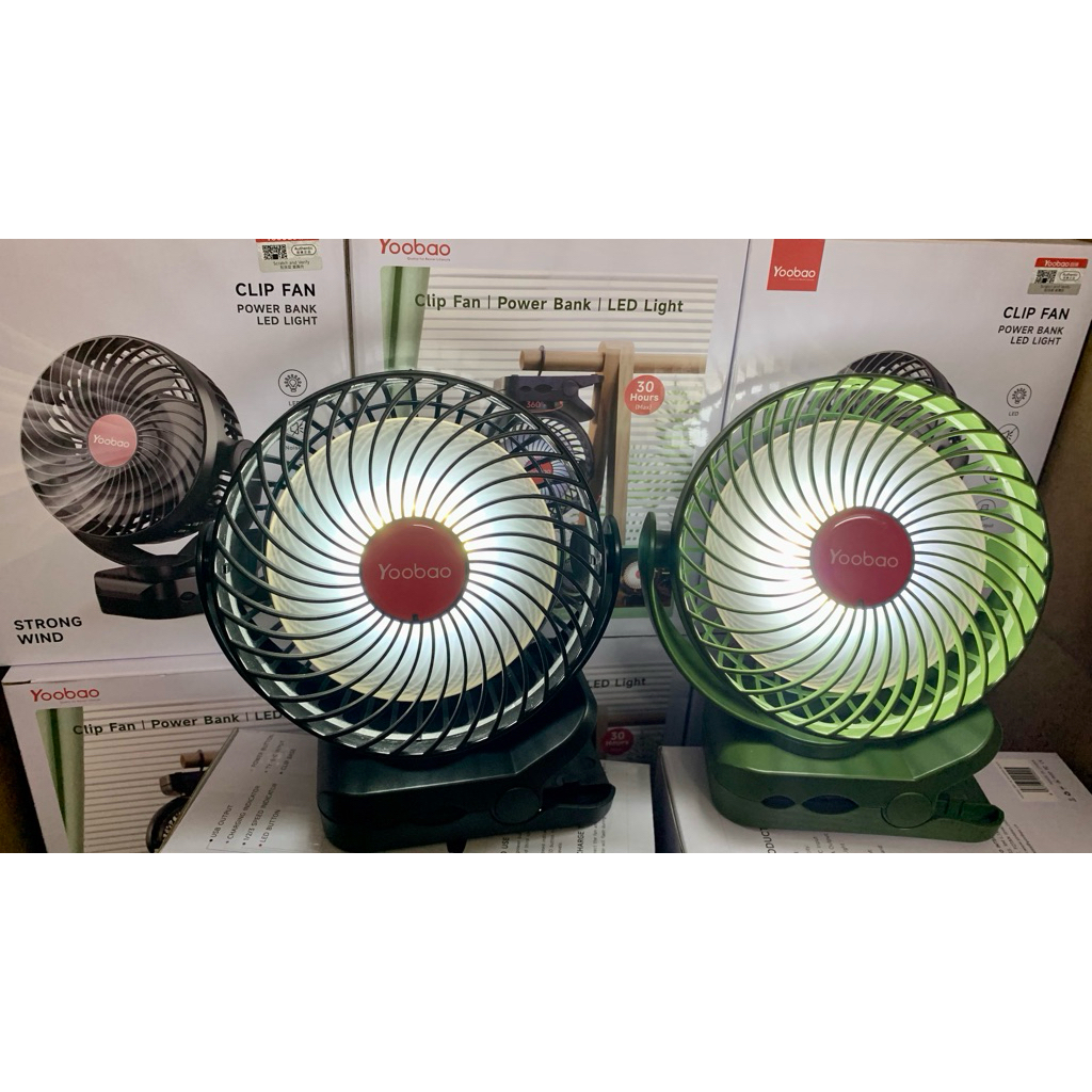 YOOBAO - QUẠT KẸP MINI TÍCH ĐIỆN ĐỂ BÀN KIÊM SẠC DỰ PHÒNG YOOBAO F8, F04, F2Pro..