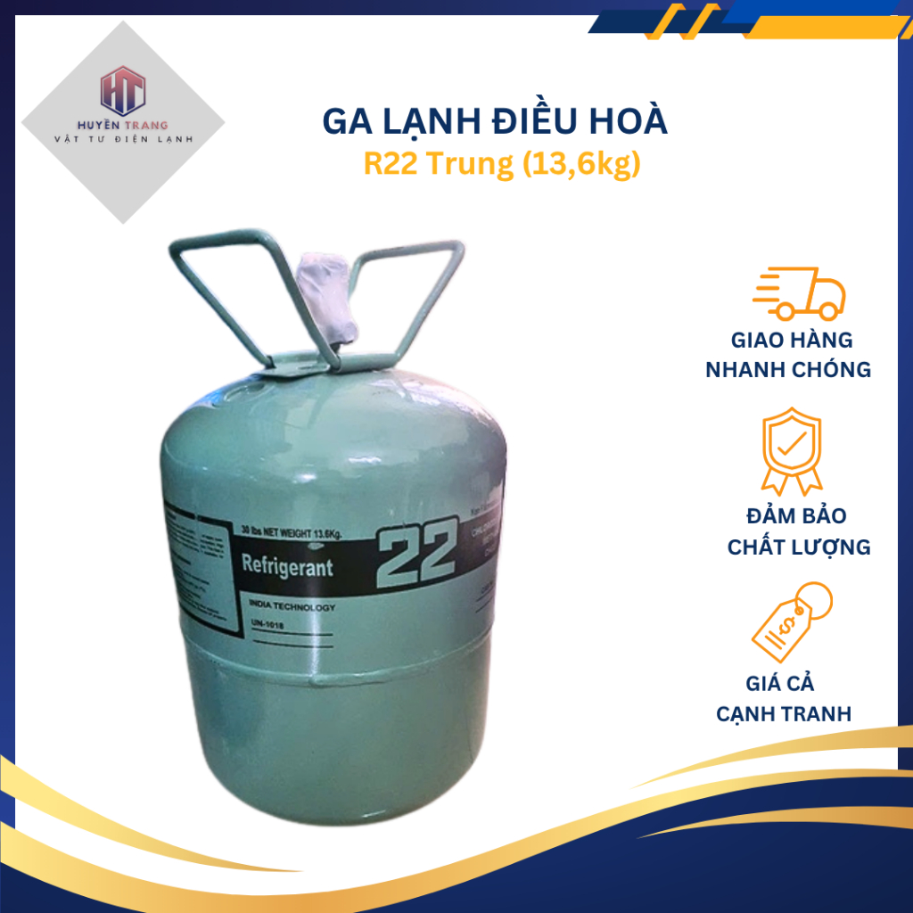 Ga lạnh điều hòa  R22 R410 R134a trung dùng cho máy lạnh điều hòa