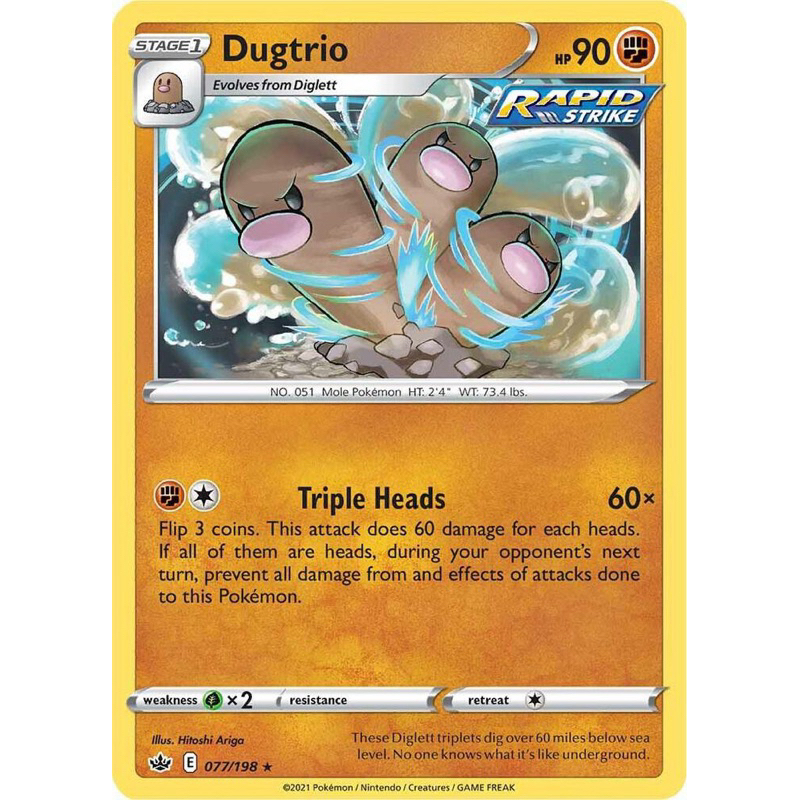 Dugtrio 077/198 Pokemon Card TCG