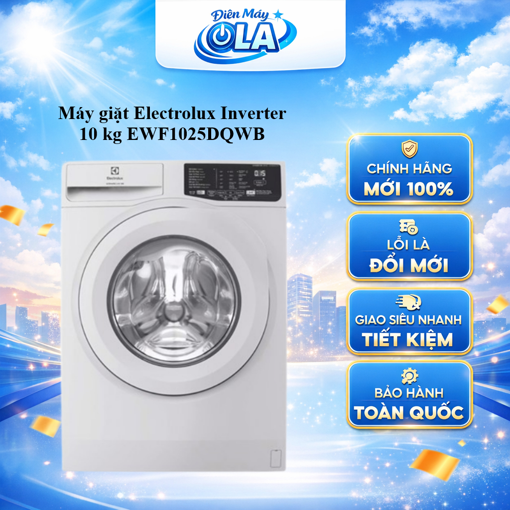 EWF1025DQWB - Máy giặt Electrolux Inverter 10 kg EWF1025DQWB - GIAO TOÀN QUỐC
