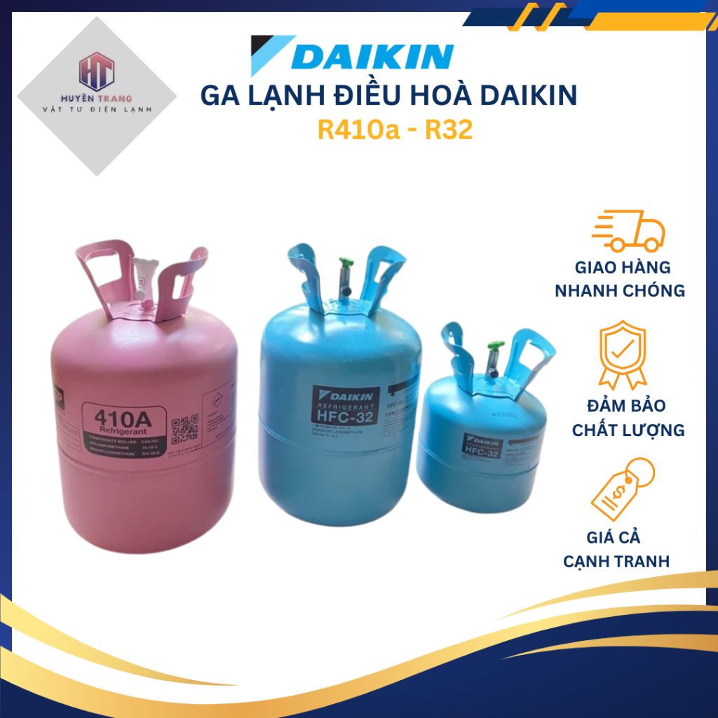 Môi chất làm lạnh - ga điều hòa R410a R32 dùng cho máy lạnh điều hòa
