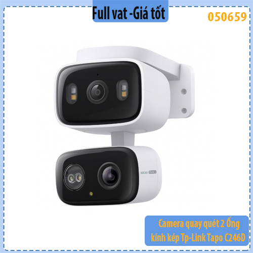 Camera An Ninh Quay Quét Hai Ống Kính Tapo C246D 2K 3MP – AI Thông Minh, Đàm Thoại 2 Chiều
