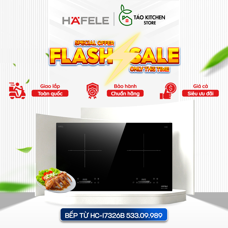 Bếp Từ Âm Hafele HC-I7326B 533.09.989 2 Vùng Nấu Inverter Tiết Kiệm Điện