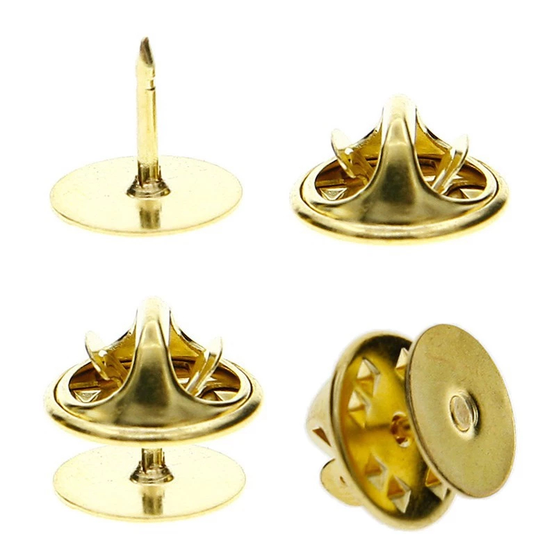 Set 50 ghim cài cổ áo, ghim thêu, khuy bướm, nắp sắt, kim sắt, trâm cài áo và phụ kiện quần áo