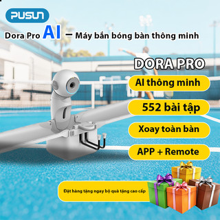 Máy Phát Bóng Bàn PUSUN Dora Pro - APP, Tự Lập Trình - Cho Gia Đình & Luyện Thi
