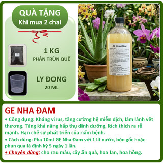 GE Nha Đam, phân hữu cơ cho hoa lan, hoa hồng, cây cảnh, 1 lít