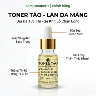 Toner Dấm Táo Cân Bằng Se Khít Lỗ Chân Lông Giảm Mụn, Phục Hồi Làm Dịu Da