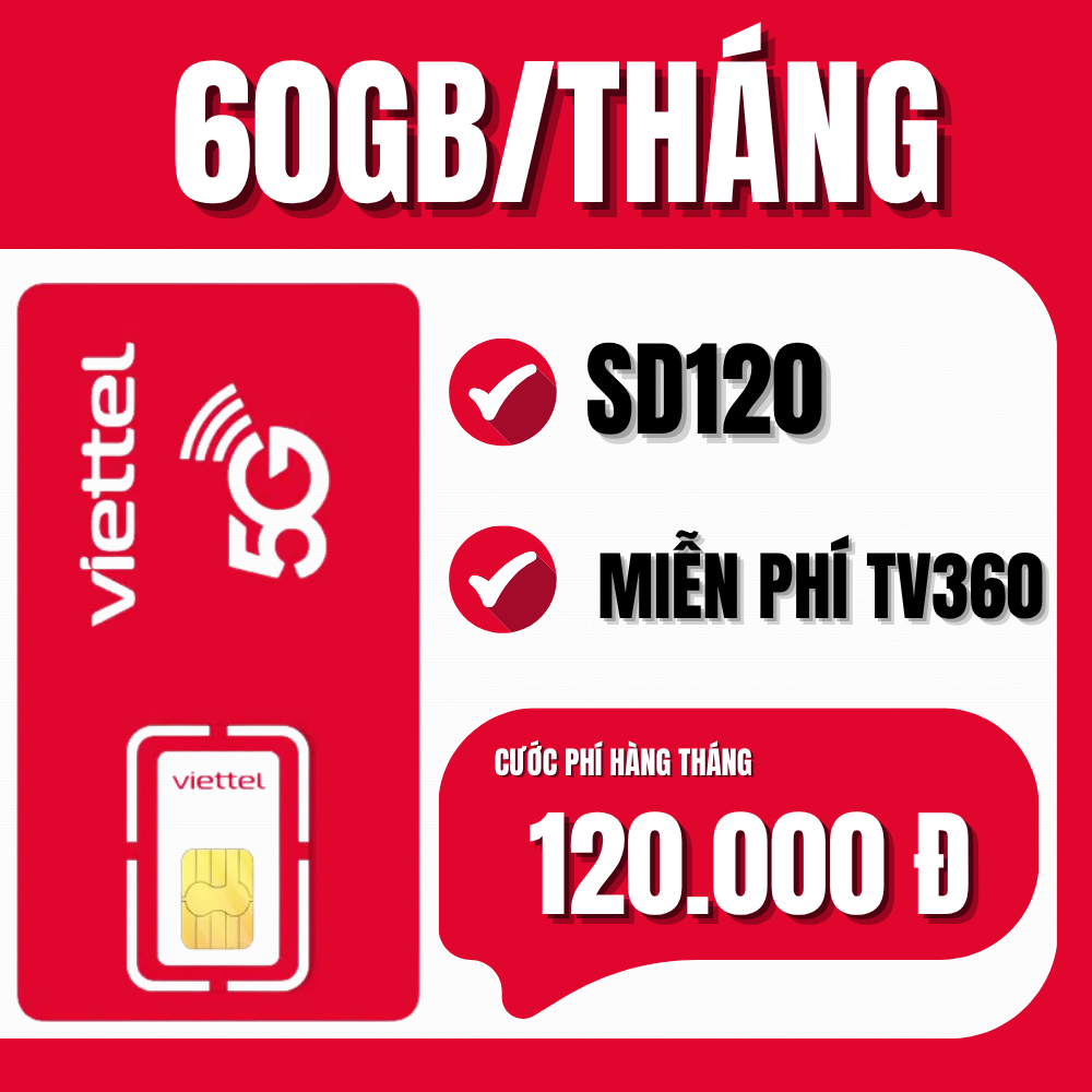 Sim Viettel Data Khủng Truy Cập Mạng Free - SIm M2M Sẵn Các Gói SD125 SD150C SD200