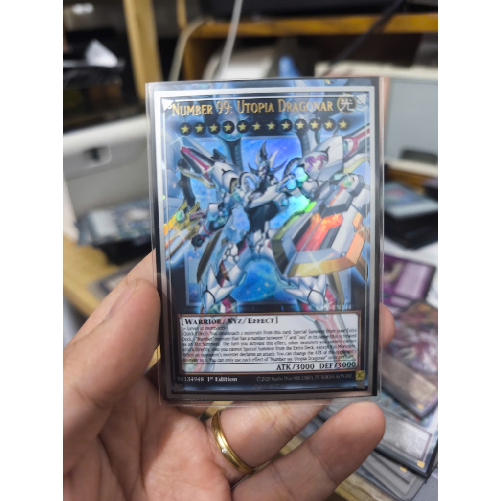 [Yugioh Funny Shop] 1 lá thẻ bài Number 99: Utopia Dragonar Ultra Rare - RA05-EN144 - EU OVERFRAME