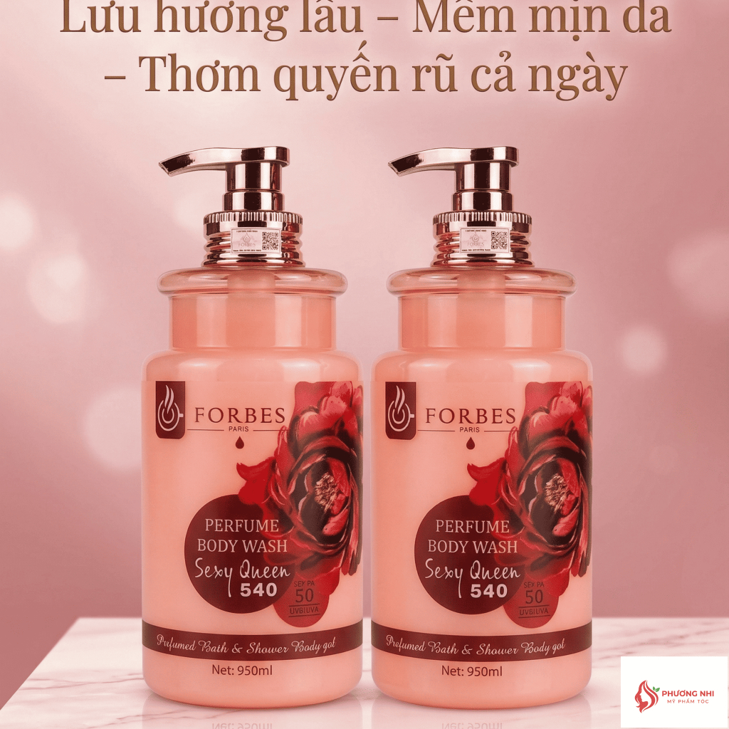 SỮA TẮM TRẮNG DA DƯỠNG ẨM HƯƠNG NƯỚC HOA FORBES 950ML