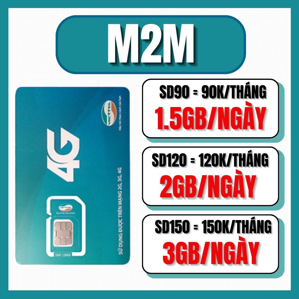 Sim Viettel 4G/5G M2M Đăng Ký Gói Cước Data Theo Tháng Giá Rẻ Sử Dụng Tốc Độ Cao Toàn Quốc
