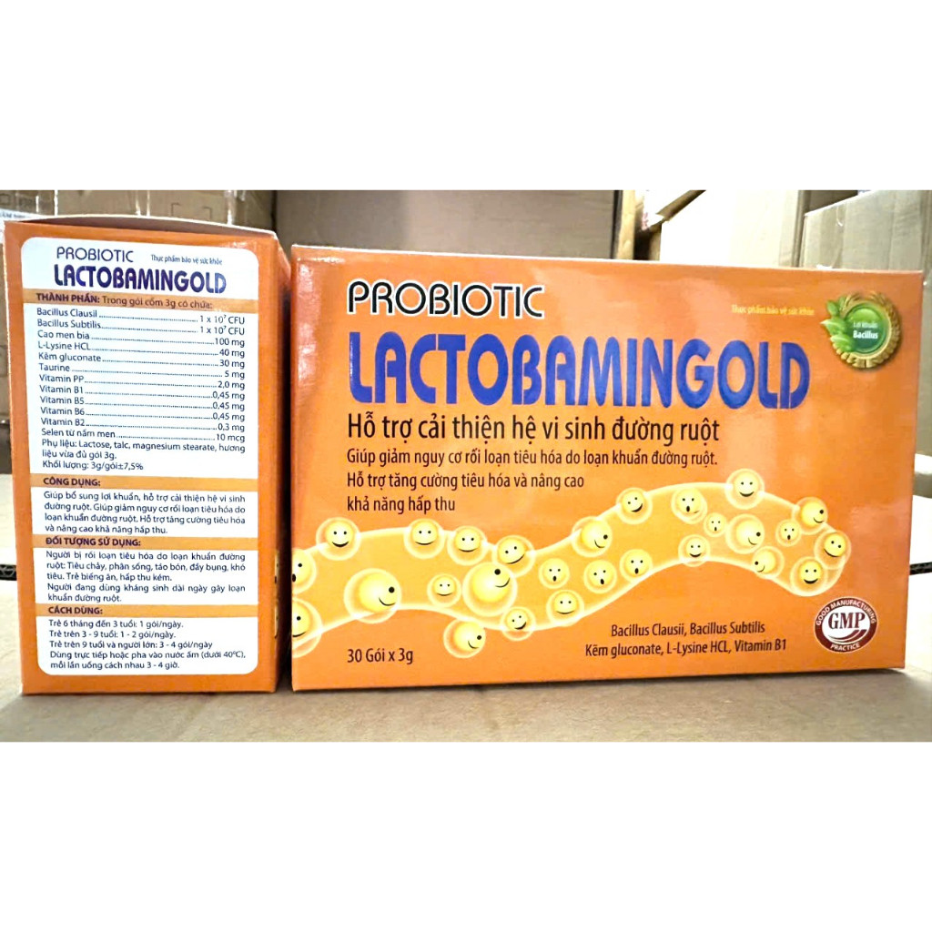 Probiotic Lactobamin gold cân hằng hệ vi sinh đường ruột, giảm rối loạn tiêu hóa, tăng cường sức đề 
