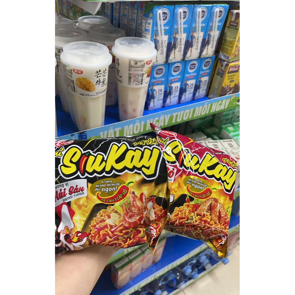 COMBO 5 GÓI MÌ SIUKAY VỊ HẢI SẢN, MÌ SIUKAY VỊ BÒ