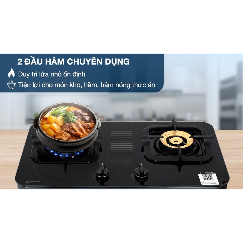 Bếp ga đôi Electrolux ETG7287GKR