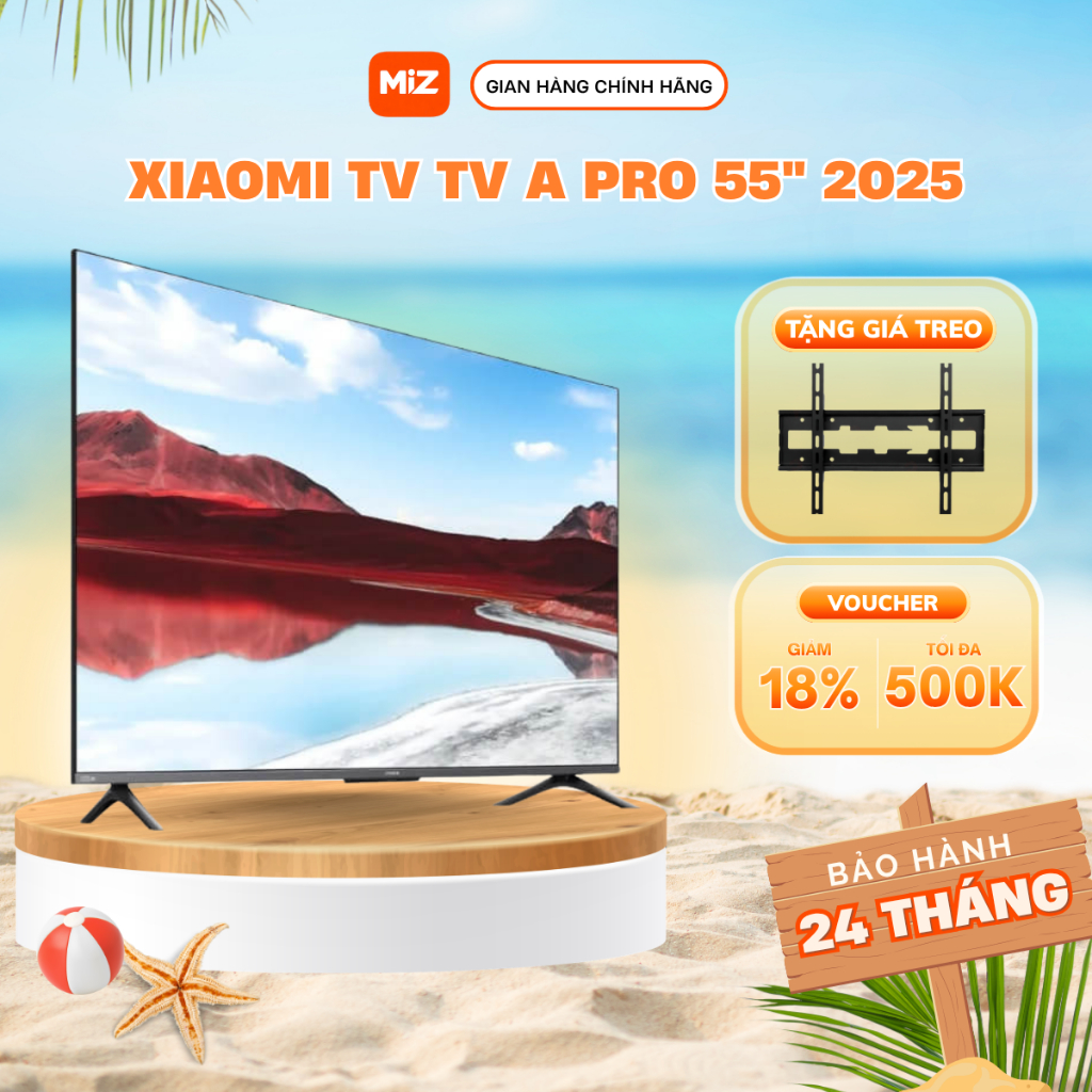 TiVi A Pro 55 inch - 2025/2026 - 4K Qled - Phiên Bản Quốc Tế - Bảo Hành Chính Hãng 2 Năm Tại Nhà