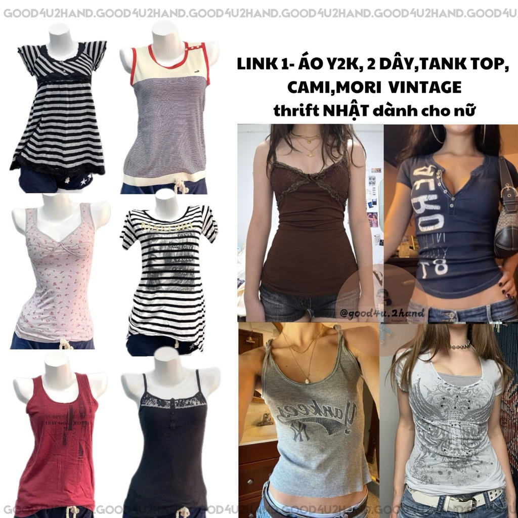 [Update 7/5/26]Link 1-Áo y2k,2s,Cami,Hoạ tiết vintage style y2k form ôm dáng