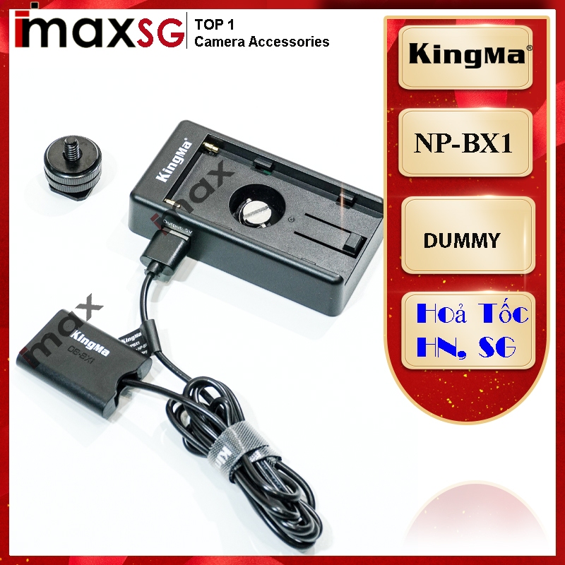 Giả pin Kingma Cổng USB to Sony NP-BX1 dummy battery + Đế pin Kingma BM-F980D