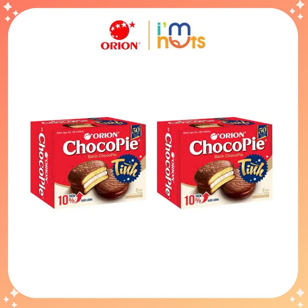 Bánh Custas Orion Nhiều Vị Bánh Custas ChocoPie Vị Kem Trứng Kem Cốm Sen Vị Cacao Bánh Ngon Mềm Mịn 