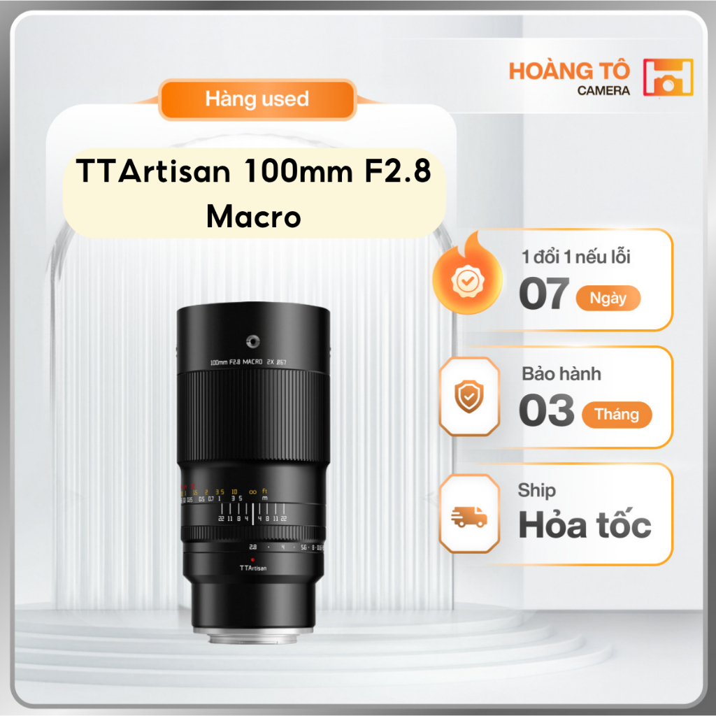 Ống kính TTArtisan 100mm F2.8 Macro | Cũ