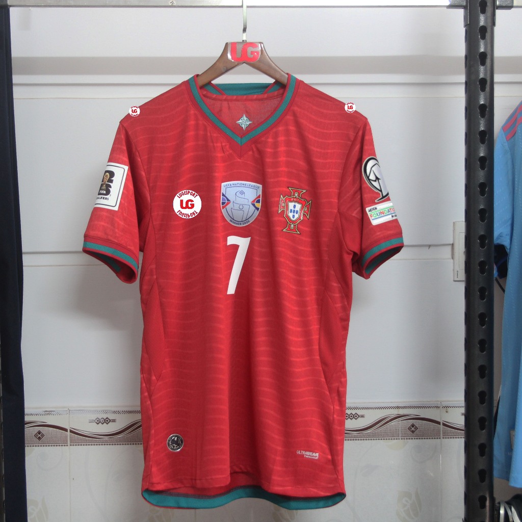 [bản player] Áo Bồ Đào Nha Ronaldo đỏ WC 2026 sân nhà