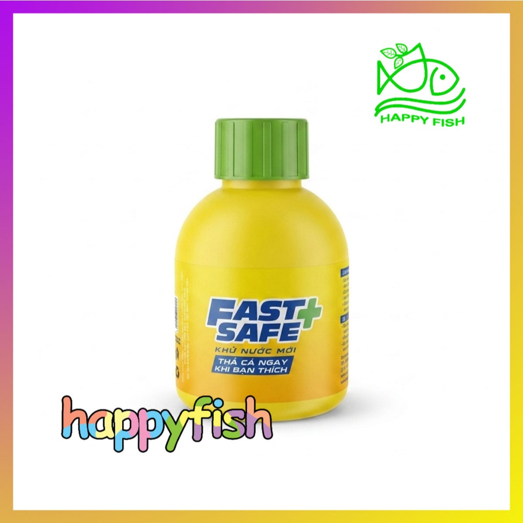 Fast Safe khử clo và kim loại nặng bể cá, chai 100ml