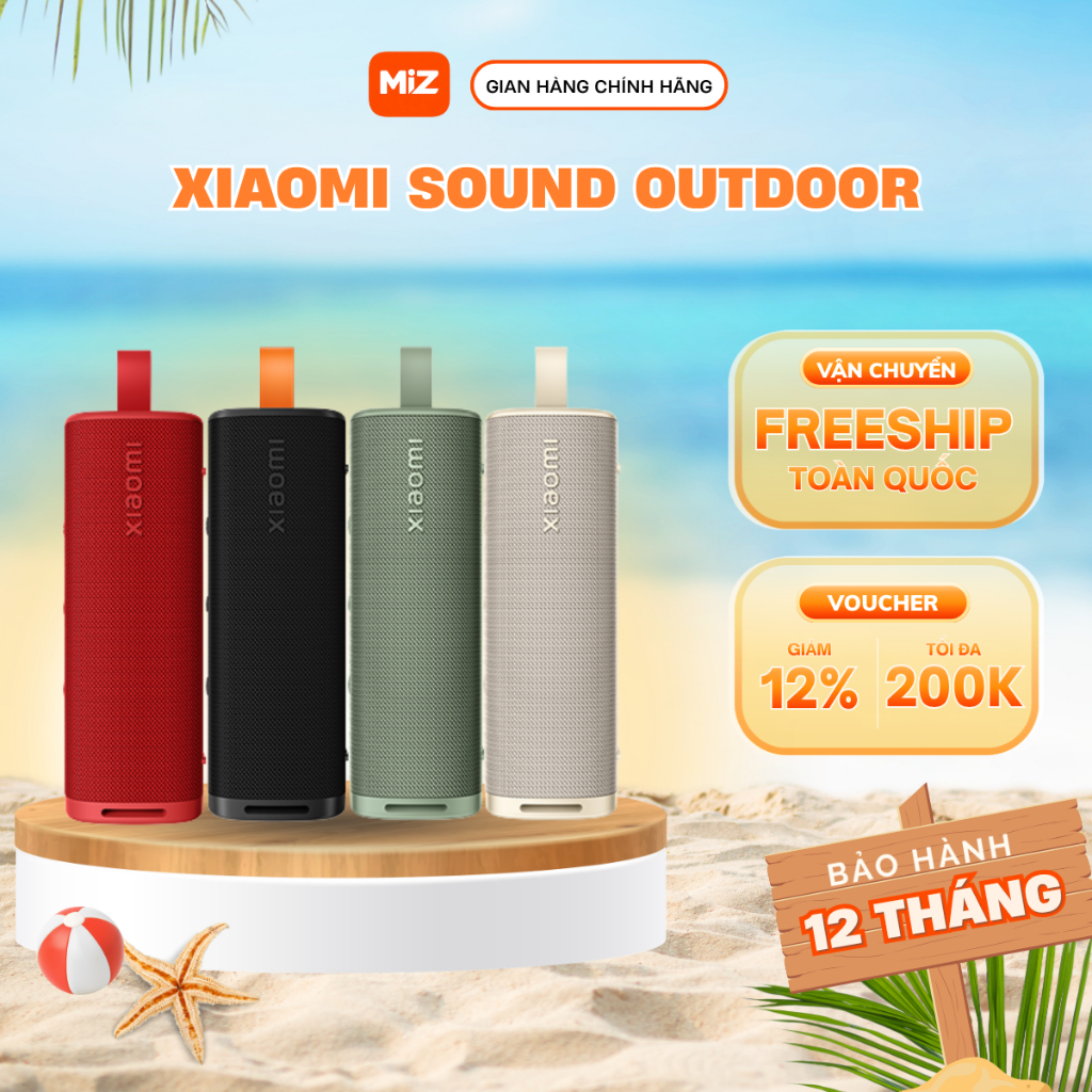 Loa Bluetooth Xiaomi Sound Outdoor 30w Bass Mạnh Mẽ - Pin 12 Giờ - Chính Hãng Bảo Hành 12 Tháng
