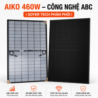 Tấm Pin Solar AIKO 460W N-Type – Hiệu Suất Cao – Hàng Xuất Khẩu EU- SUNTECH 440W - Hàng loại A– Chính hãng SOYER TECH