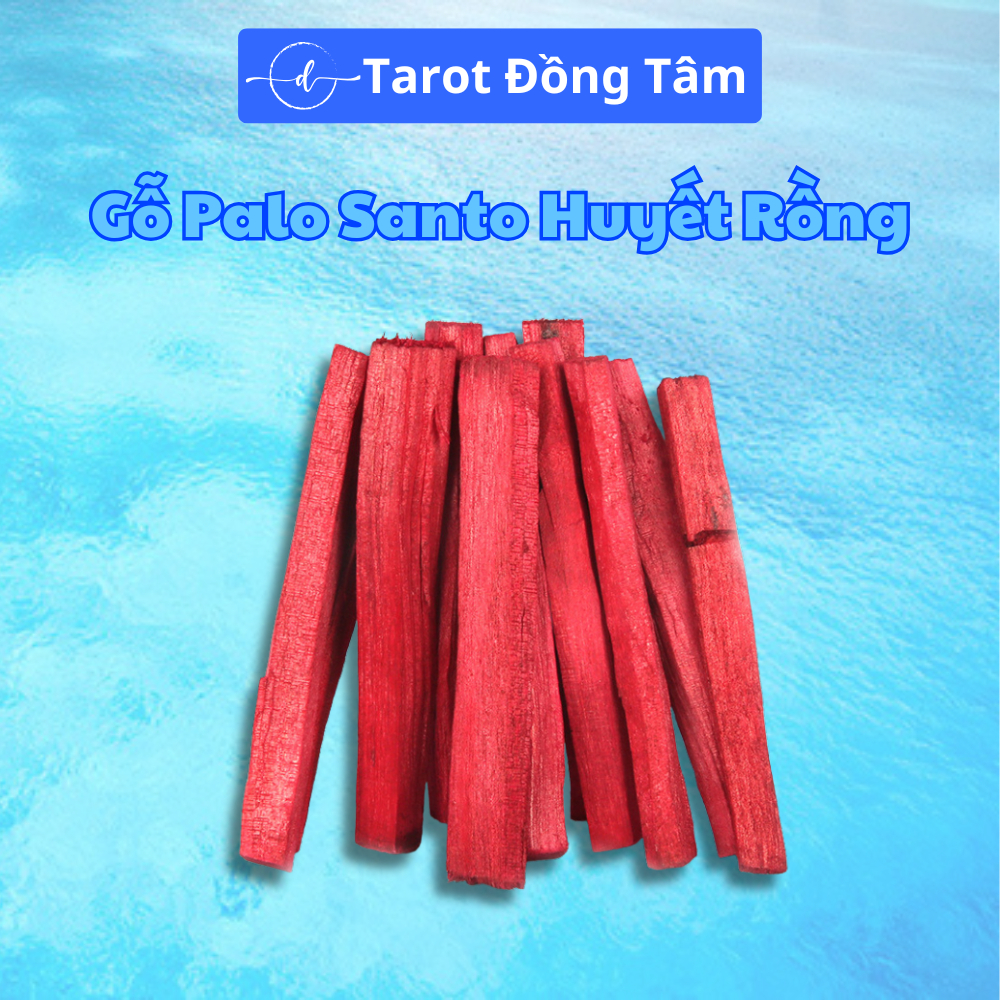 Gỗ Palo Santo nhúng nhựa Huyết rồng, Gỗ Palo Santo thanh tẩy cực mạnh TAROT ĐỒNG TÂM