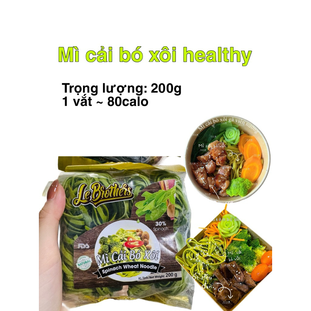 MÌ CẢI BÓ XÔI LE BROTHERS 200g 8 vắt
