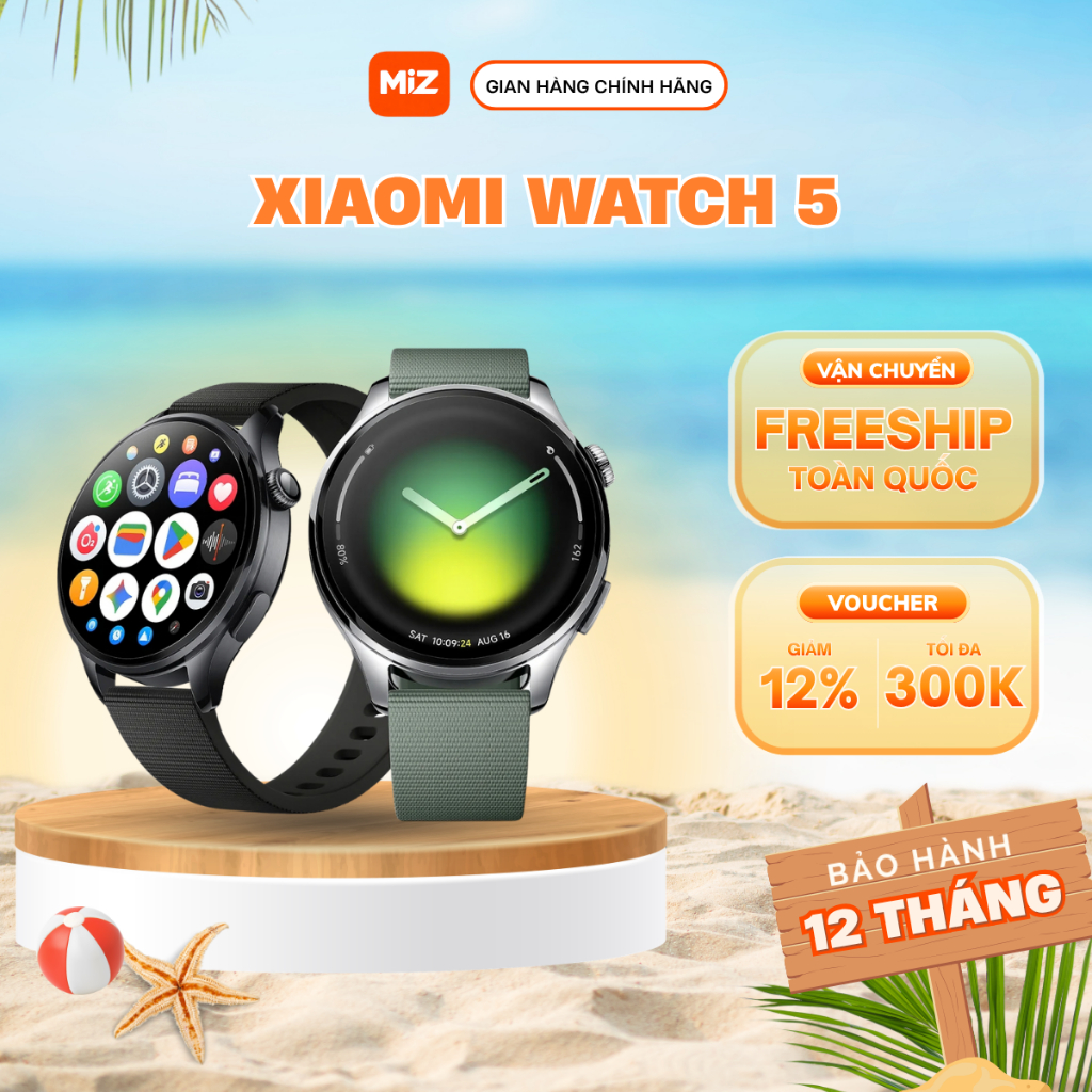 Đồng Hồ Thông Minh Xiaomi Watch 5 bản Quốc Tế - Hàng Chính Hãng Bảo Hành 12 Tháng | BigBuy360 - bigbuy360.vn