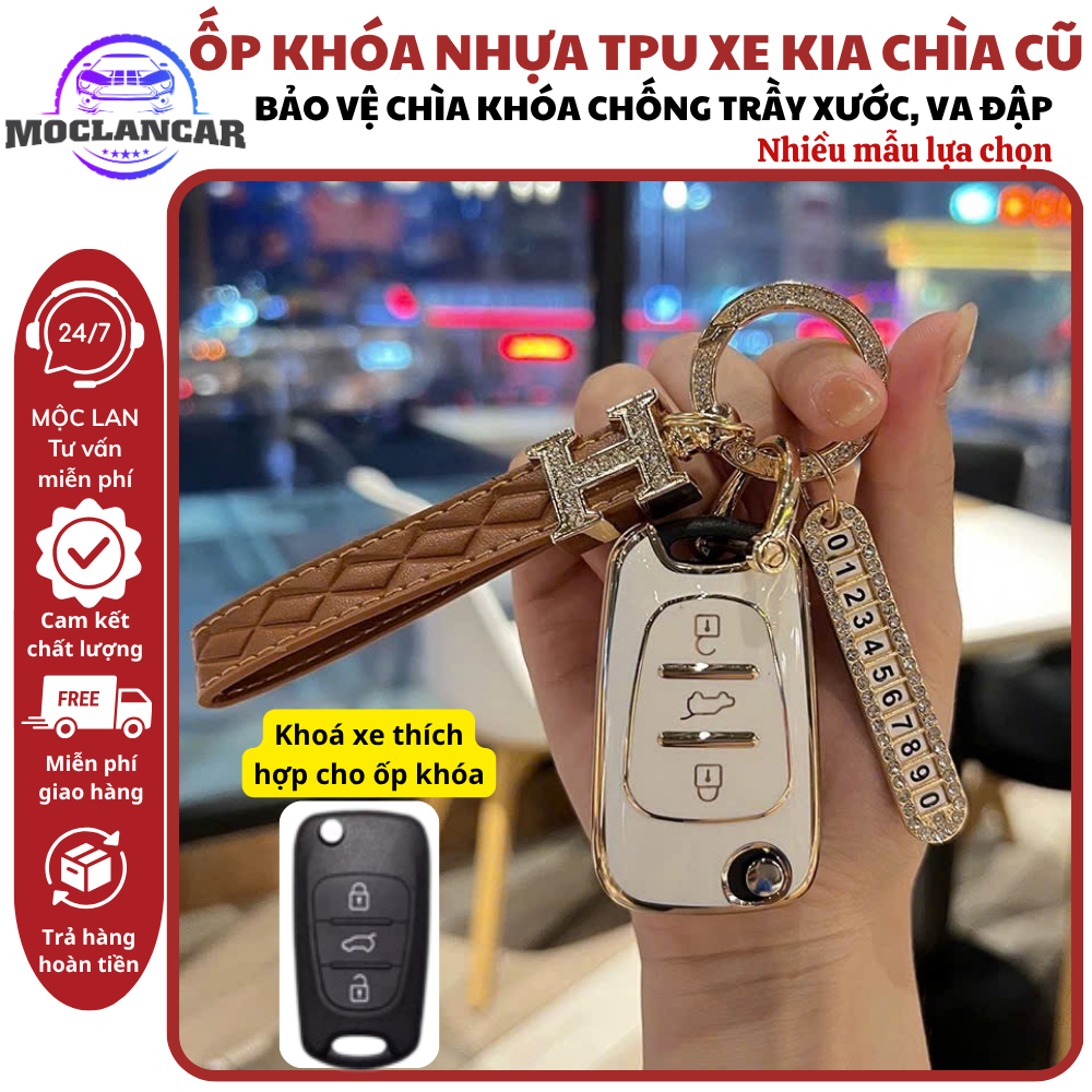 Bao Chìa Khoá Hyundai i30 và KIA Morning Đời Cũ Chất Liệu TPU Cao Cấp Bảo Vệ Khoá Xe Chống Trầy Xước
