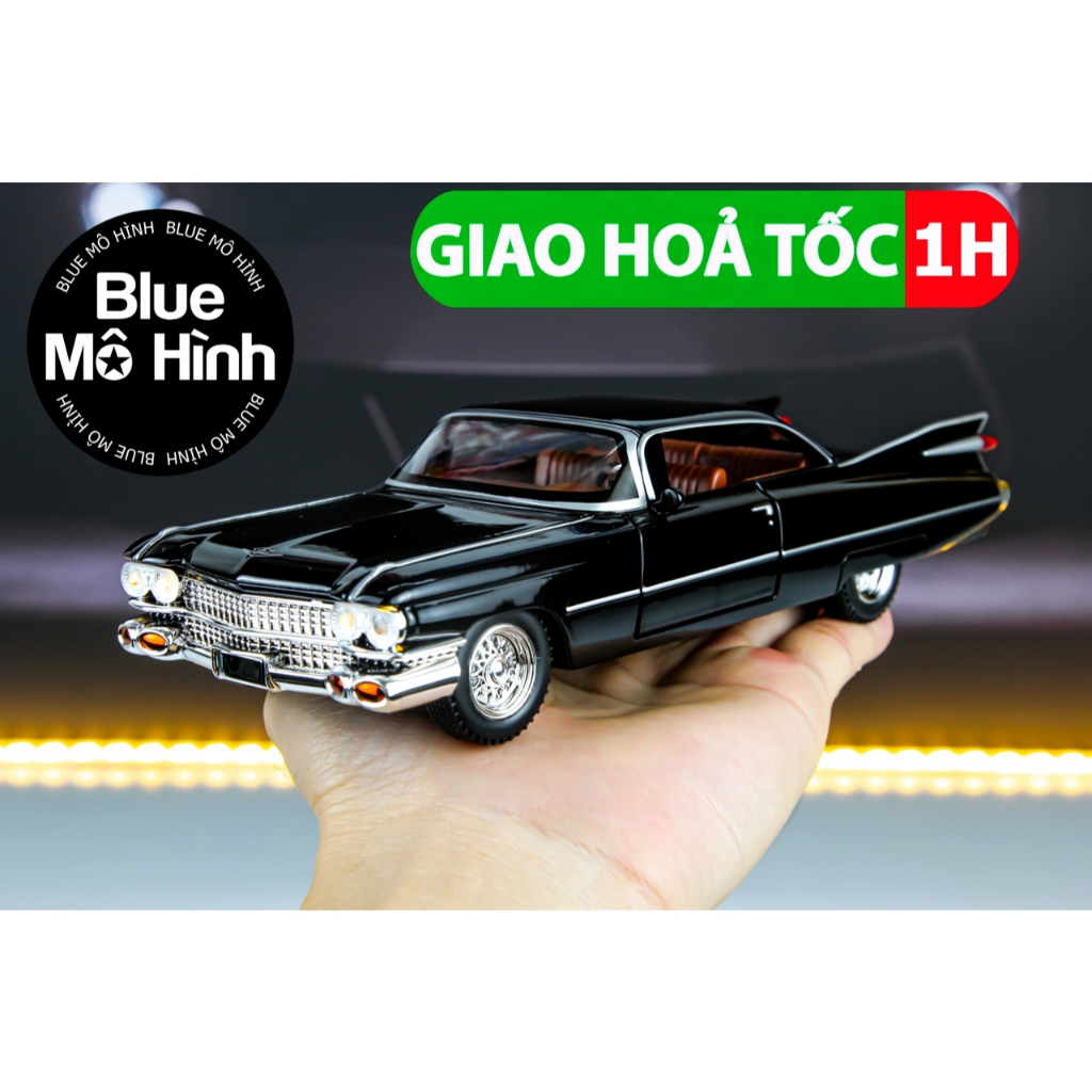 Xe mô hình Cadillac Coupe DeVille Classic 1:24 Đen