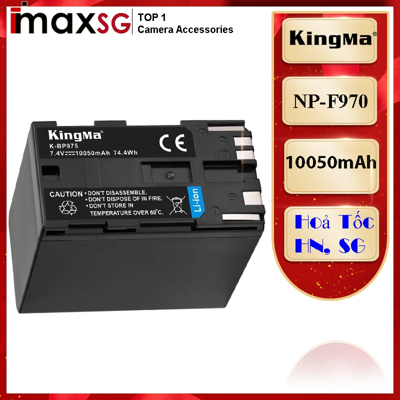 PIN KINGMA THAY THẾ CHO MÁY ẢNH SONY NP-F970(10050mAh)
