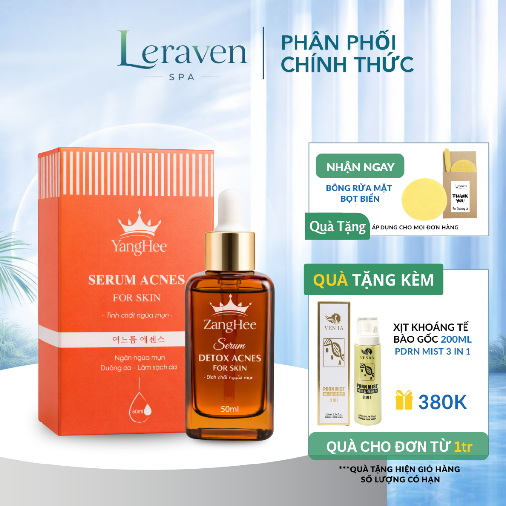 Tinh chất ngừa mụn Detox Acnes For Skin Serum YangHee (ZangHee) Doctor Queen 50ml