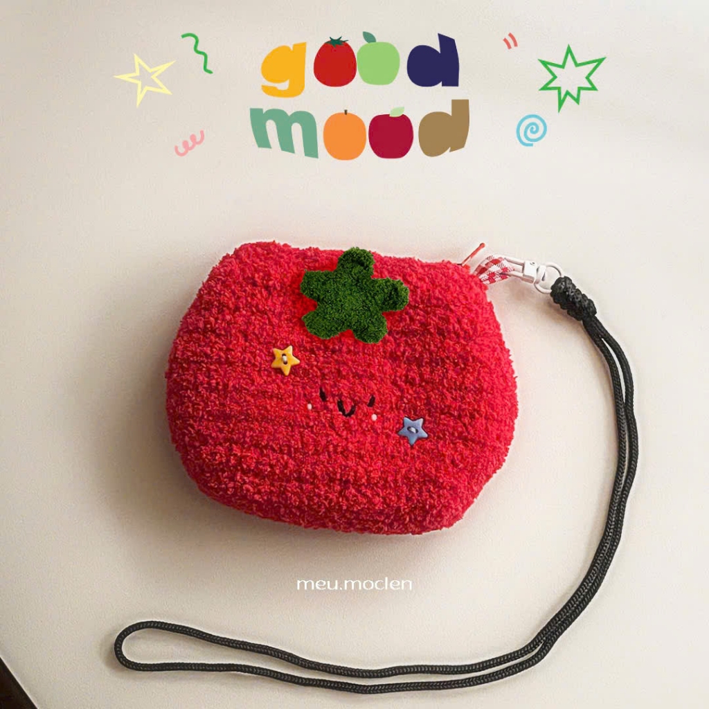 Túi Cà Chua Good Mood - Túi len handmade