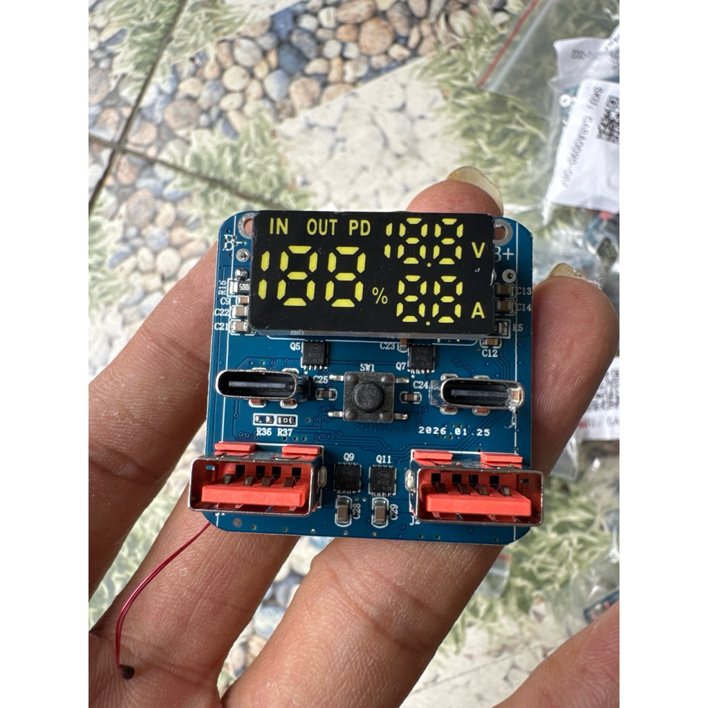 Mạch sạc dự phòng 100w pd hệ 4s pin 3,7(16,8v)