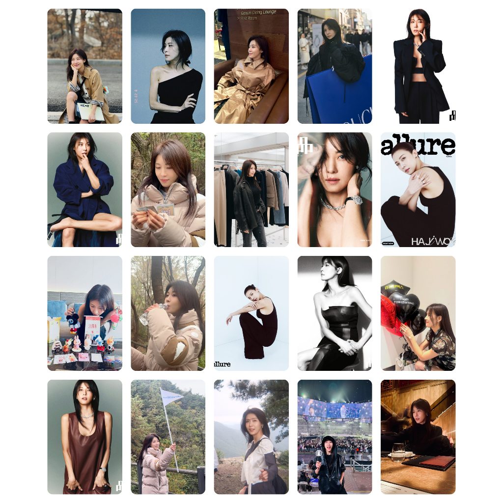 Lomo card HJW-A40 ảnh bo góc 1 mặt Ha Ji Won