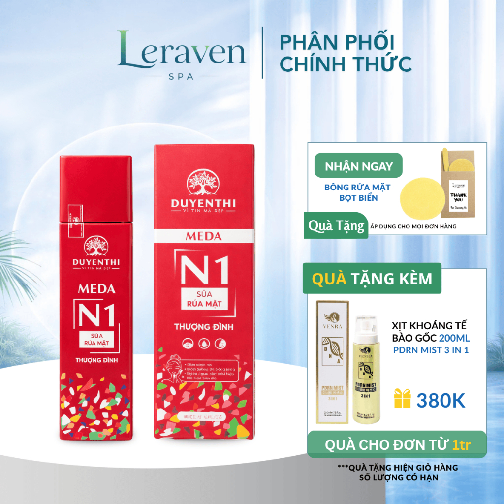 Sữa rửa mặt tạo bọt Thượng Đình Meda N1 Duyên Thị 180ml