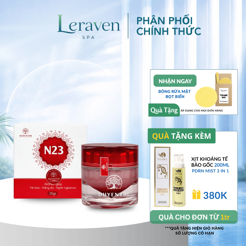 Kem trắng da N23 Duyên Thị 25g