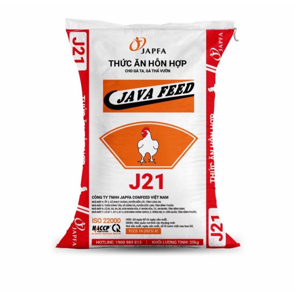 Thức ăn gà J21 giúp gà khỏe mạnh lớn nhanh