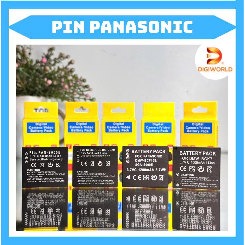 Pin Panasonic CGA-S005/ CGA-S007/ CGA-S008/ DMW-BCF10/ DMW-BLC12/ DMW-BLH7/ DMW-BLE9/BLG10 ( pin tha