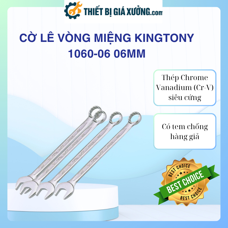[CHÍNH HÃNG]Cờ Lê Vòng Miệng Kingtony 1060-06