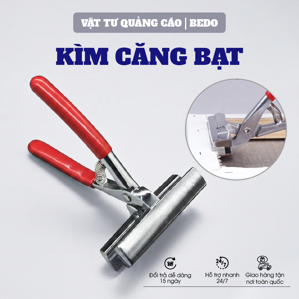 Kìm căng bạt Hiflex BEDO chính hãng - Dụng cụ căng vải toan, khung tranh gỗ bền bỉ, tiết kiệm sức lự