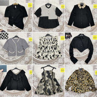 ĐEN2[ẢNH SHOP CHỤP CHỌN MẪU] Áo sơ mi ĐEN kiểu cách dài tay hoạ tiết, trơn, chất đẹp hàng 2hand TIEM2021