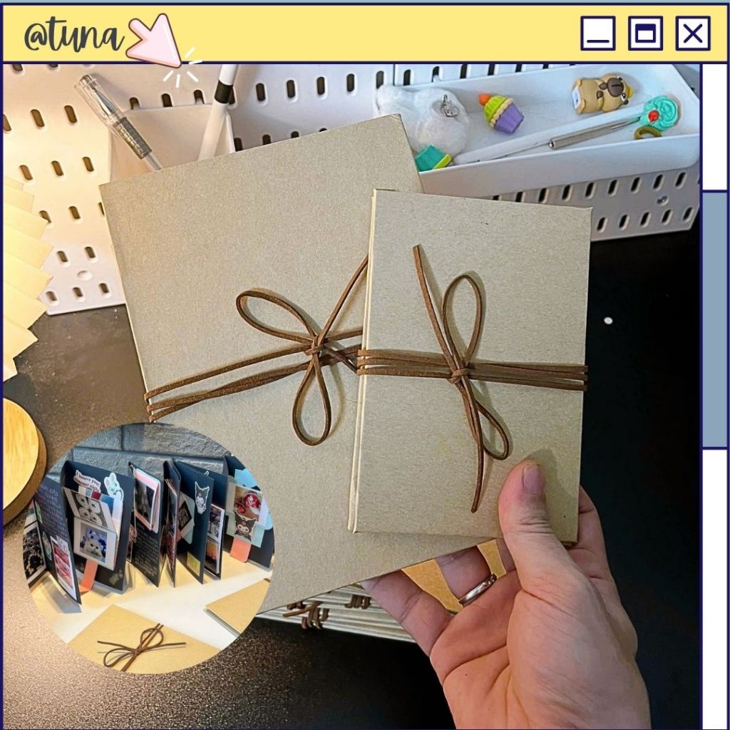 Sổ Scrapbook Kéo  ( CÓ SỈ )- Album Kỷ Yếu Lưu Bút - Quà Tặng Anniversary Sinh Nhật Wedding